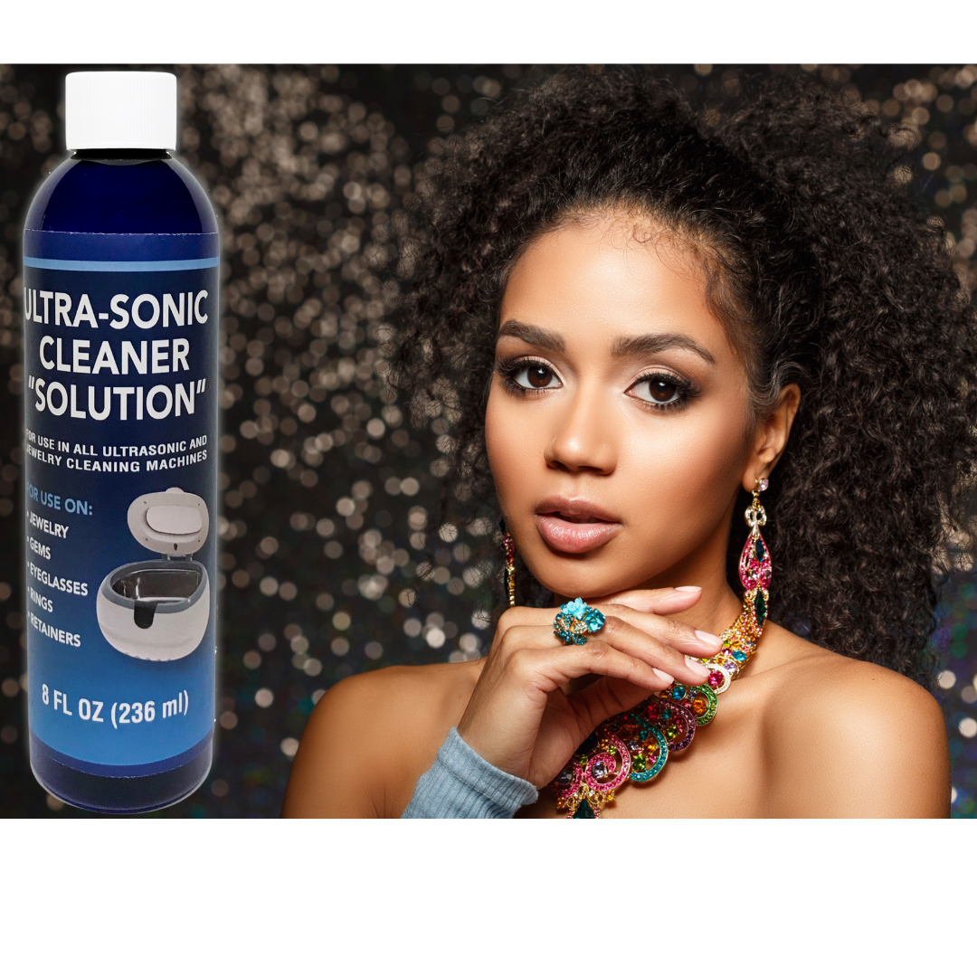 Jewelry Cleaner, Ultrasonic Jewelry Cleaner Solution - The Jewelry Cleaner for Gold, Silver, Platinum Diamonds and Non-Porous Precious and Semi-Precious Jewelry (Pack of 2)