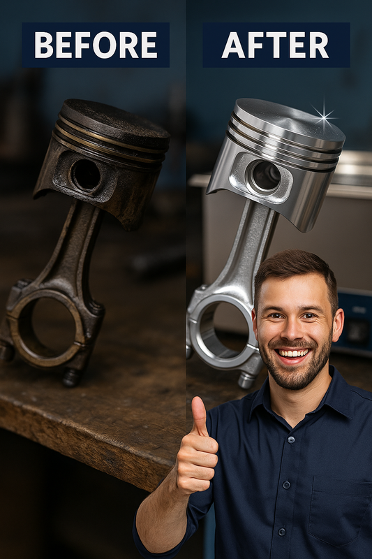 From Greasy to Gleaming—Engine Parts Clean in One Cycle!