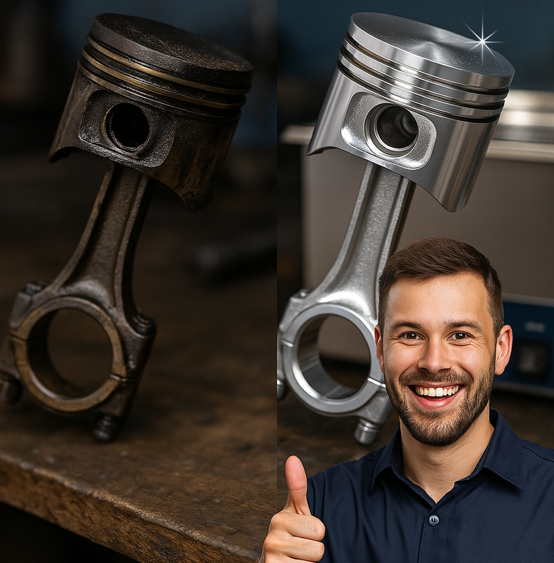 From Greasy to Gleaming—Engine Parts Clean in One Cycle!