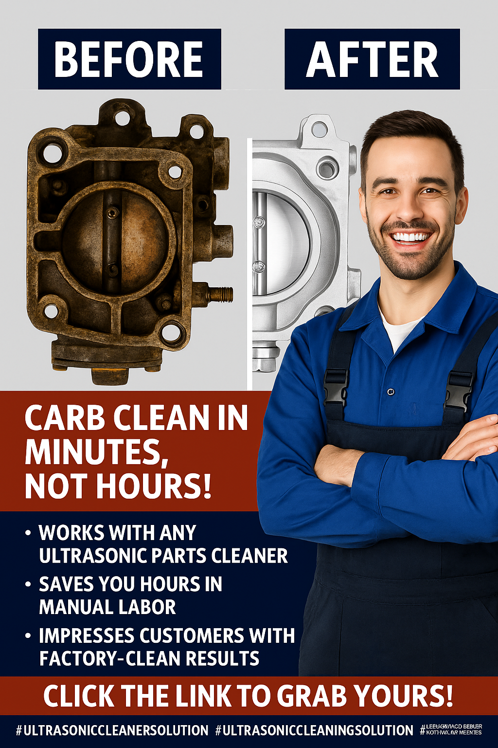 🧼 Skip the Scrub: The Fastest Way to Clean Engine Parts with Ultrasonic Power