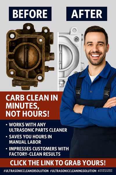 🧼 Skip the Scrub: The Fastest Way to Clean Engine Parts with Ultrasonic Power