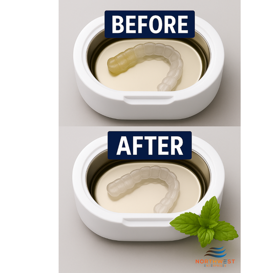 🌿 Freshen Up Your Smile with Mint Retainer Cleaner! 🌿