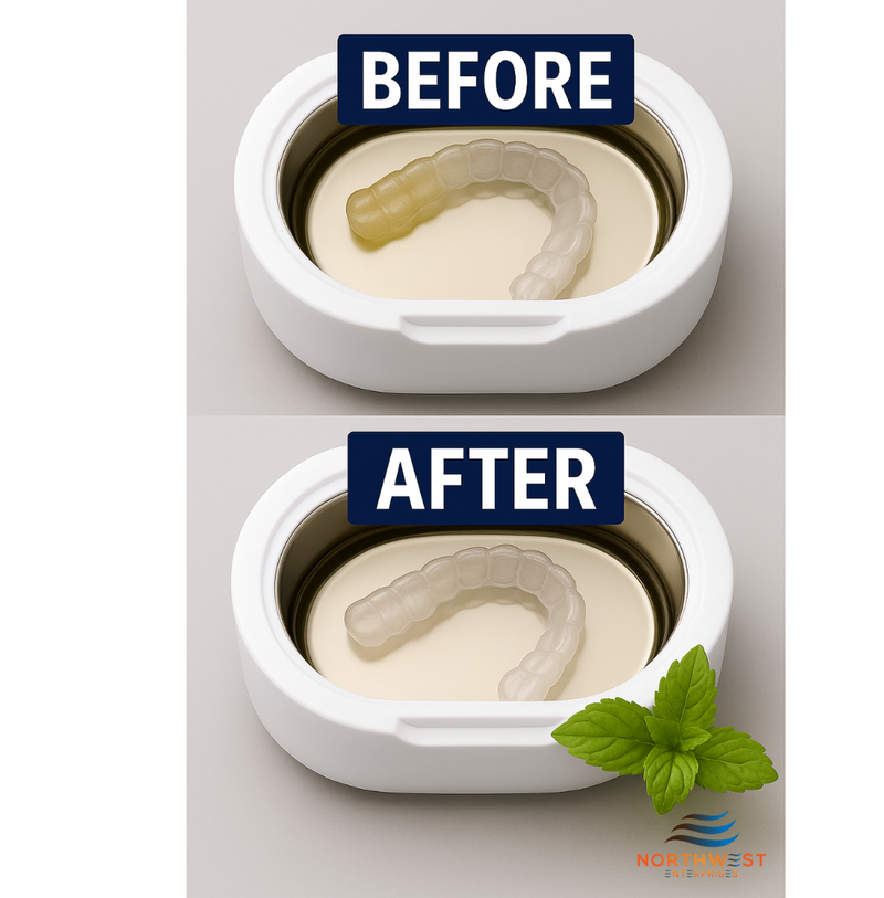 🌿 Freshen Up Your Smile with Mint Retainer Cleaner! 🌿