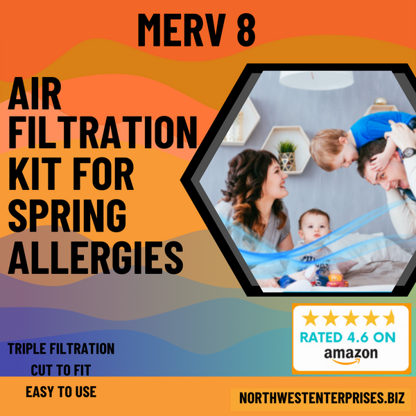 Don't let spring allergies keep you down. Try the Northwest Enterprises MERV 8 Cut to Fit Air Vent Filter Roll and enjoy cleaner, healthier air in your home or office.