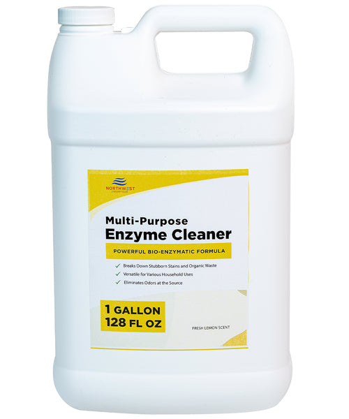 NORTHWEST ENTERPRISES Multi-Purpose Enzyme Cleaner - Household and Commercial Enzyme Cleaner, Fresh Lemon Scent