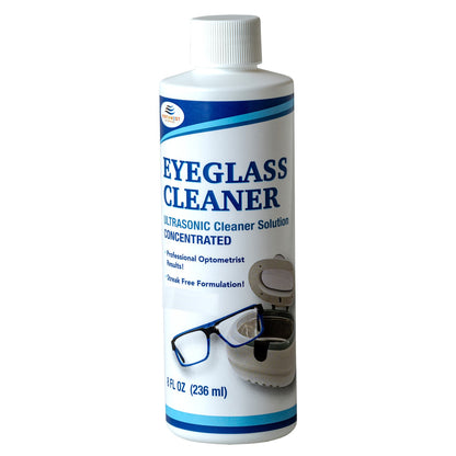 Ultrasonic Eyeglass Cleaner: Ultrasonic Cleaner Solution Concentrate Engineered Specifically as an Ultrasonic Glasses Cleaner  for use in Sonic and Ultrasonic Machines.