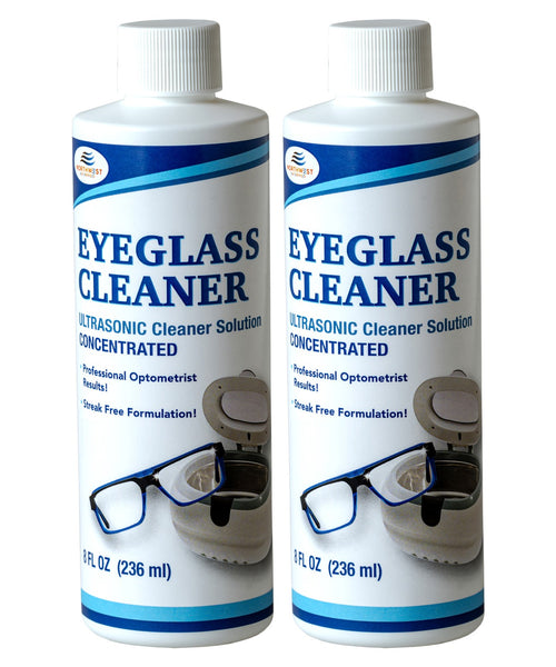 Ultrasonic Eyeglass Cleaner: Ultrasonic Cleaner Solution Concentrate Engineered Specifically as an Ultrasonic Glasses Cleaner  for use in Sonic and Ultrasonic Machines.