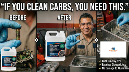 Ultrasonic Cleaner Solution for Carburetors and Engine Parts - Concentrated (1 Gallon)