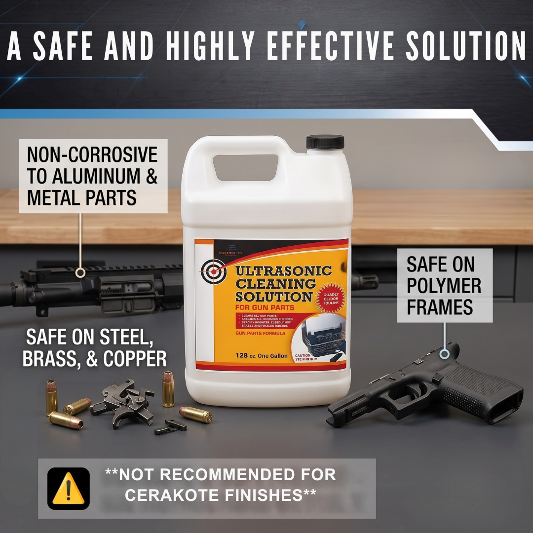 UltraSonic Gun Cleaner Solution for Gun Parts Cleaning, Concentrate (Gallon)
