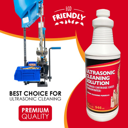 Ultrasonic Cleaner Solution For Gun Brass. Ultrasonic Brass Cleaning Solution Concentrate For Reloading Gun Brass And Brass Ammo Cases.