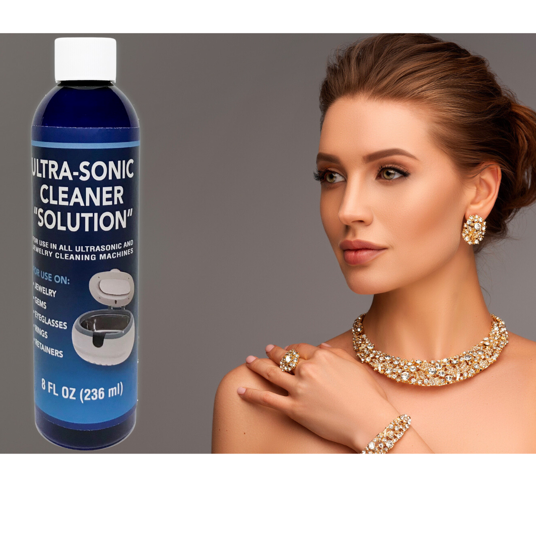 Jewelry Cleaner, Ultrasonic Jewelry Cleaner Solution - The Jewelry Cleaner for Gold, Silver, Platinum Diamonds and Non-Porous Precious and Semi-Precious Jewelry (Pack of 2)