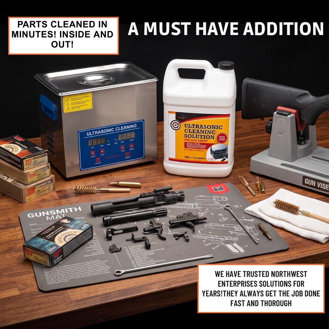 UltraSonic Gun Cleaner Solution for Gun Parts Cleaning, Concentrate (Gallon)