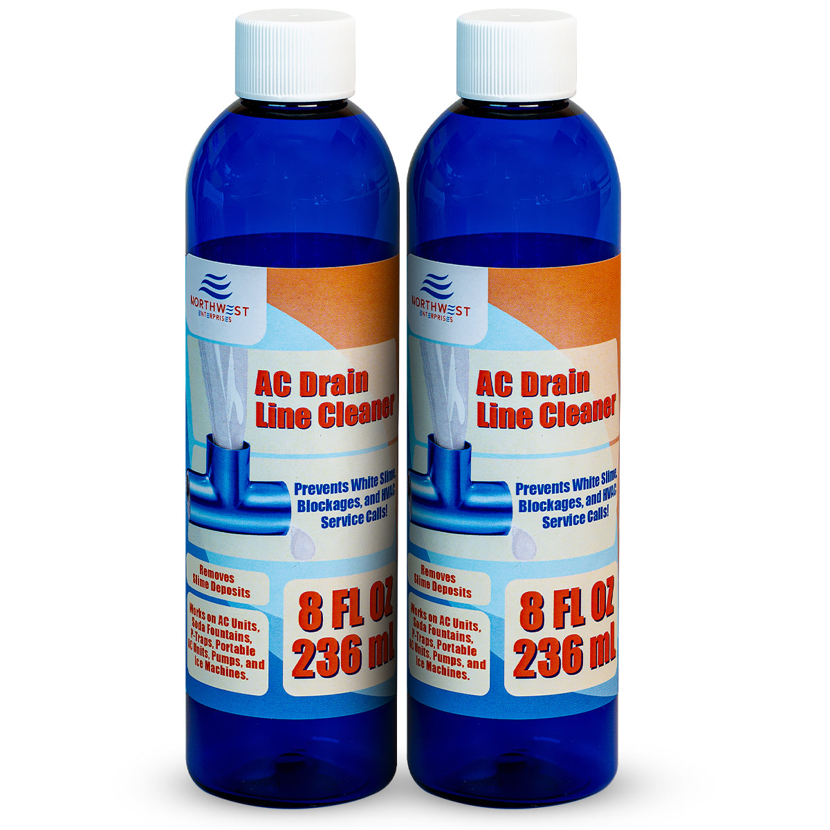 AC Drain Line Cleaner and Unclogger - Air Conditioner Cleaner Prevents Build-Up for AC Units, Dehumidifiers, Ice Machines, & More (16 ounces)