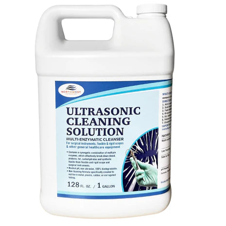 Multi-Enzymatic Ultrasonic Cleaner Solution For Professional Instrument And Equipment Reprocessing. Concentrated. One Gallon.